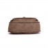 LT1727 - Miss Lulu Suede Effect Cross Body Saddle Bag Brown